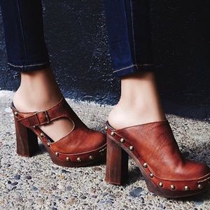 Free People Wonders Clog Size 38